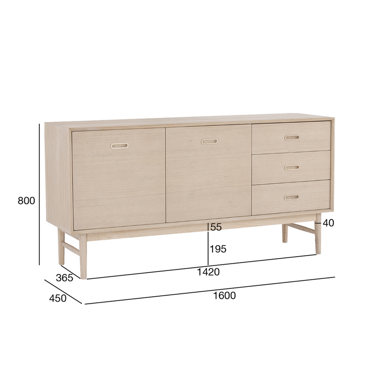 Archie Natural Sideboard