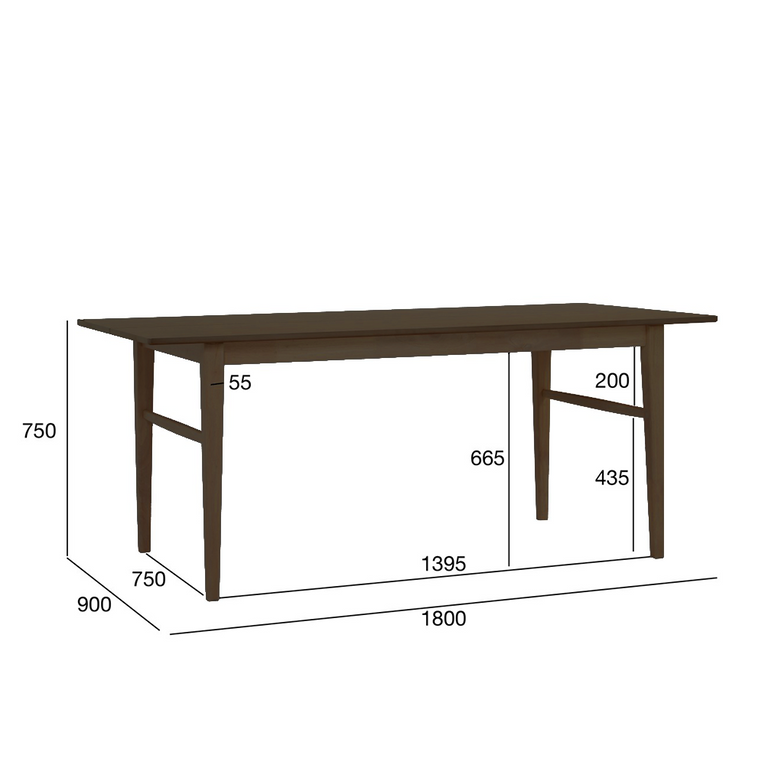 Archie Walnut Dining Table