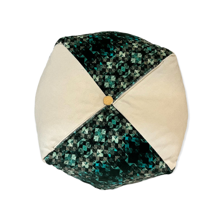 Ojami Shape Turquoise Cushion