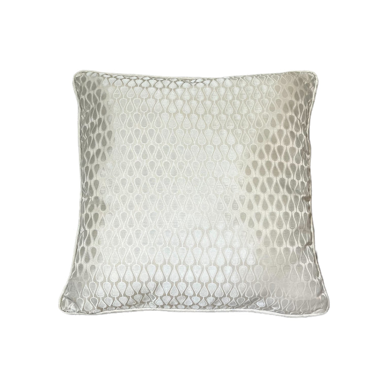 Joanne Fabric Cream Silver Cushion