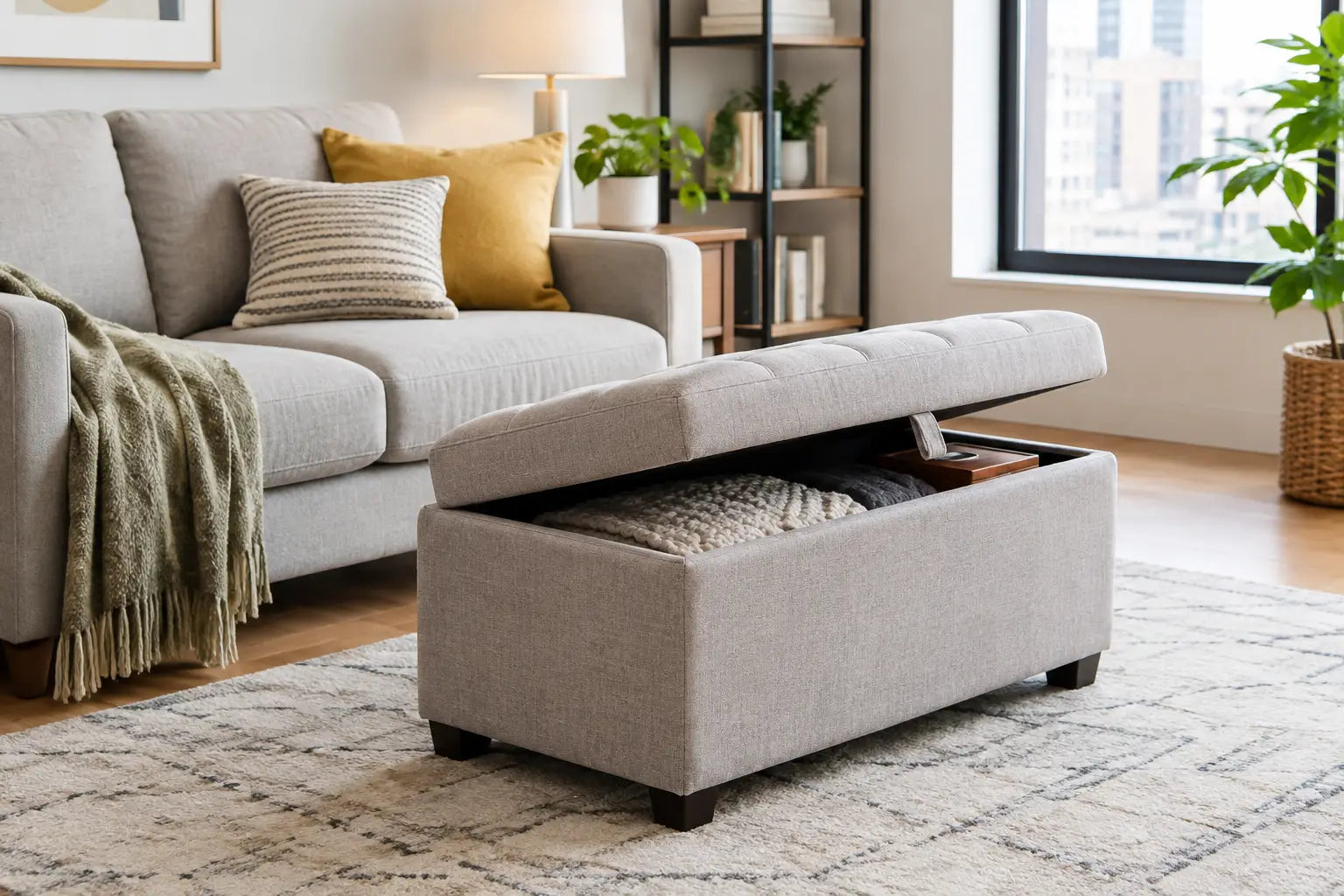 Choosing a Storage Ottoman for Small Apartments