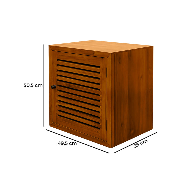 Fermo Teak Storage Side Table