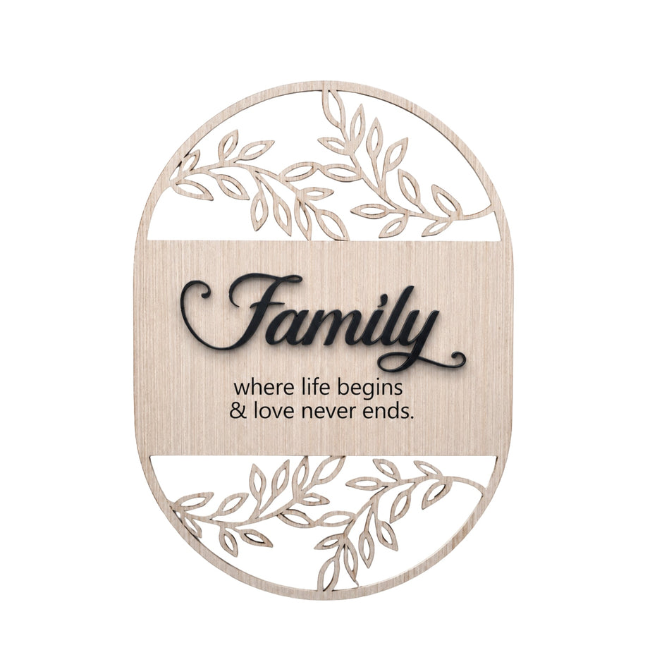 Botanical Oval Home Plaque Zest Livings Quality Sofa Online
