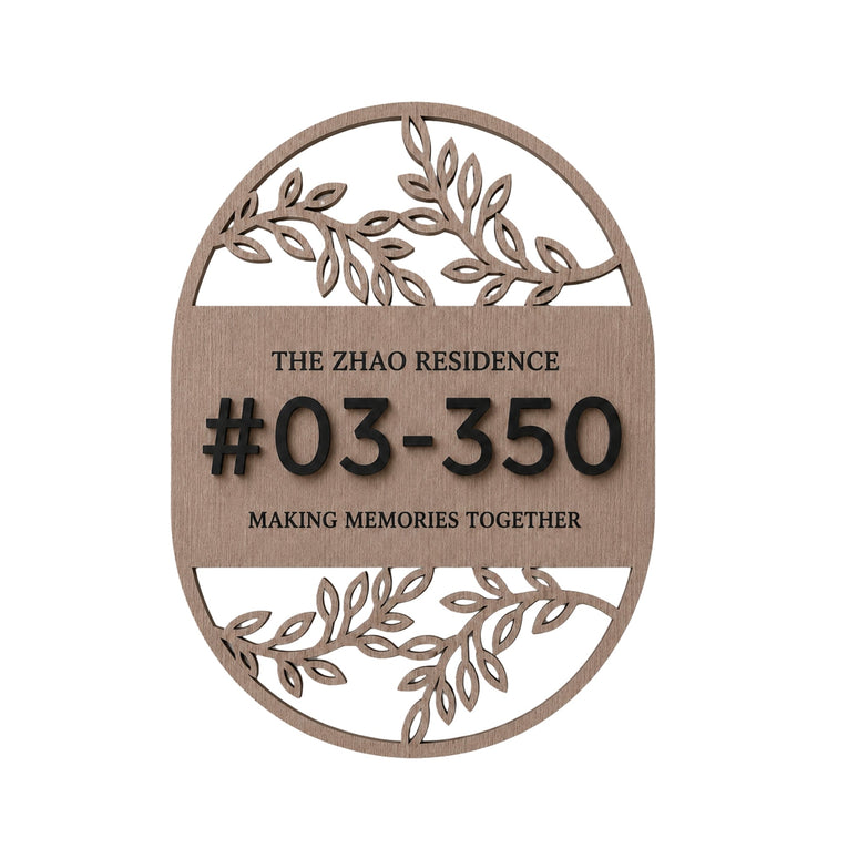 Botanical Oval Home Plaque Zest Livings Quality Sofa Online