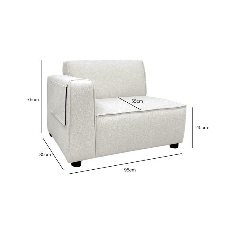 Bruno Left-Arm Modular Chair