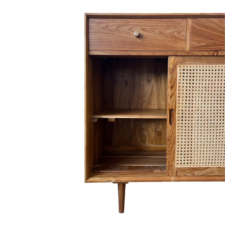 Bruno Rattan Sideboard