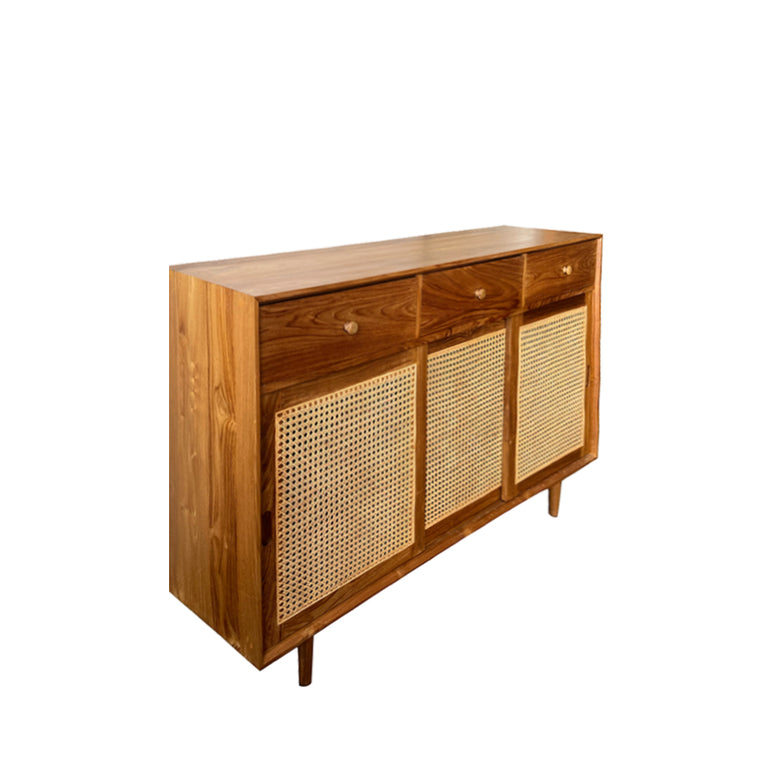 Bruno Rattan Sideboard