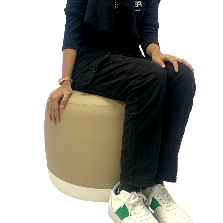 Chrome Ottoman