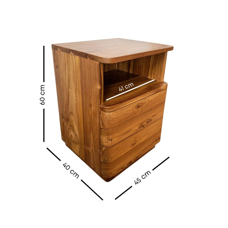 Cove Teak Bedside Table