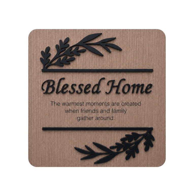 Custom Floral Blessed Home Unit Sign