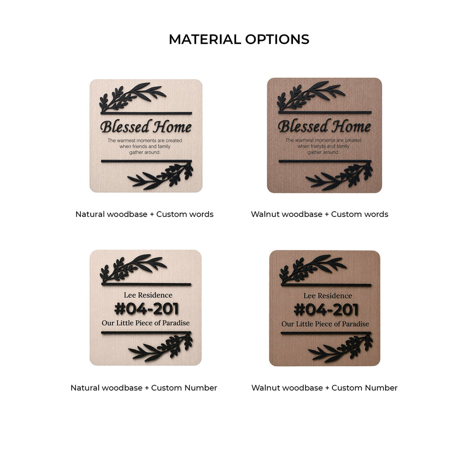 Custom Floral Home Unit Sign Zest Livings Quality Sofa Online