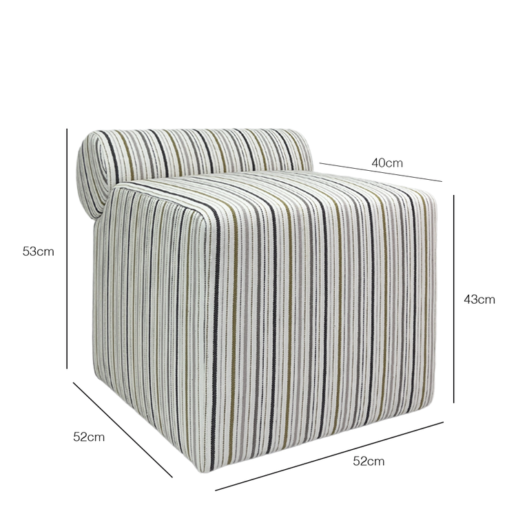 Coastal Designer Ottoman