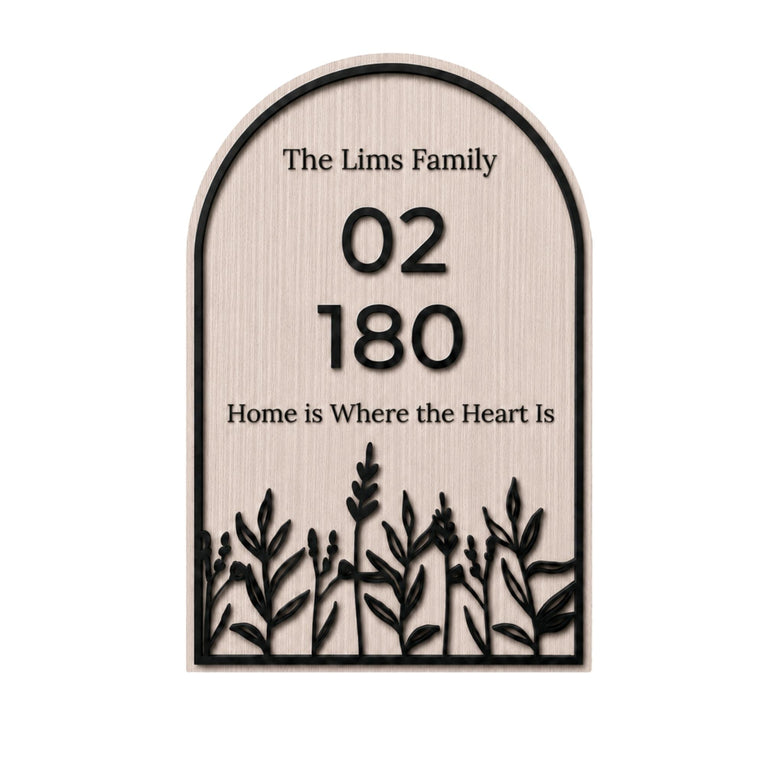 Floral Arch Wooden Decorative Sign Zest Livings Quality Sofa Online