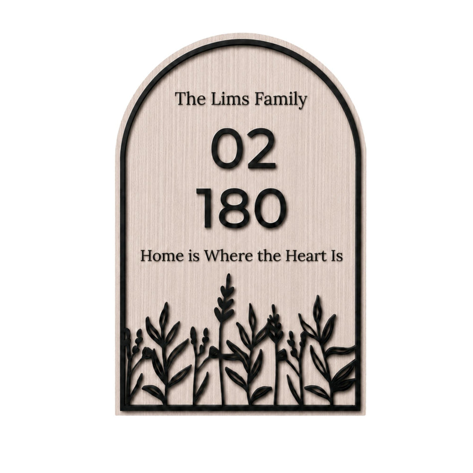 Floral Arch Wooden Decorative Sign Zest Livings Quality Sofa Online