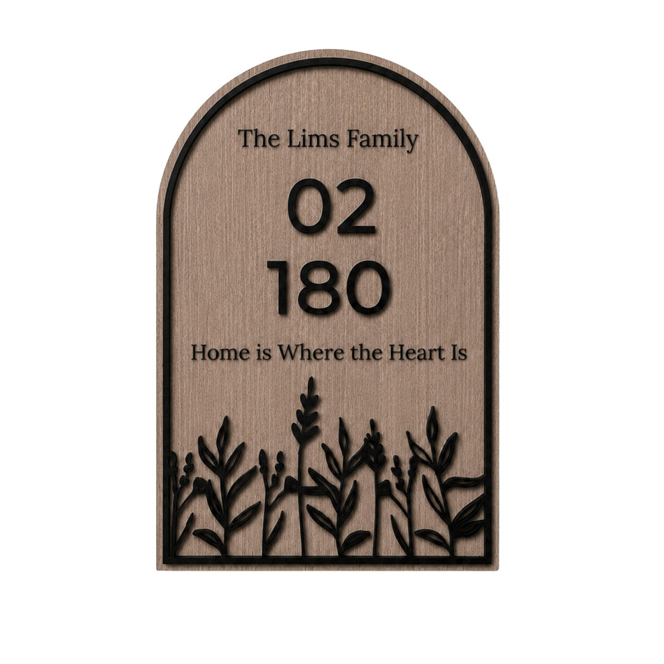 Floral Arch Wooden Decorative Sign Zest Livings Quality Sofa Online