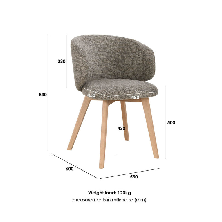 Grace Round Dining Set - 1.2m