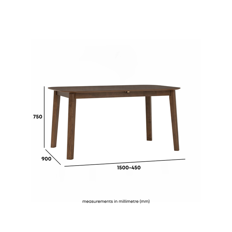 Herman Extendable Dining Table - 1.5m