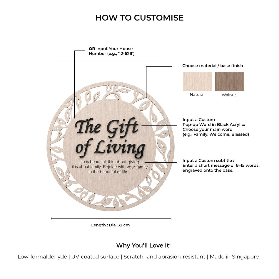 Joyful Living Decorative Sign Zest Livings Quality Sofa Online