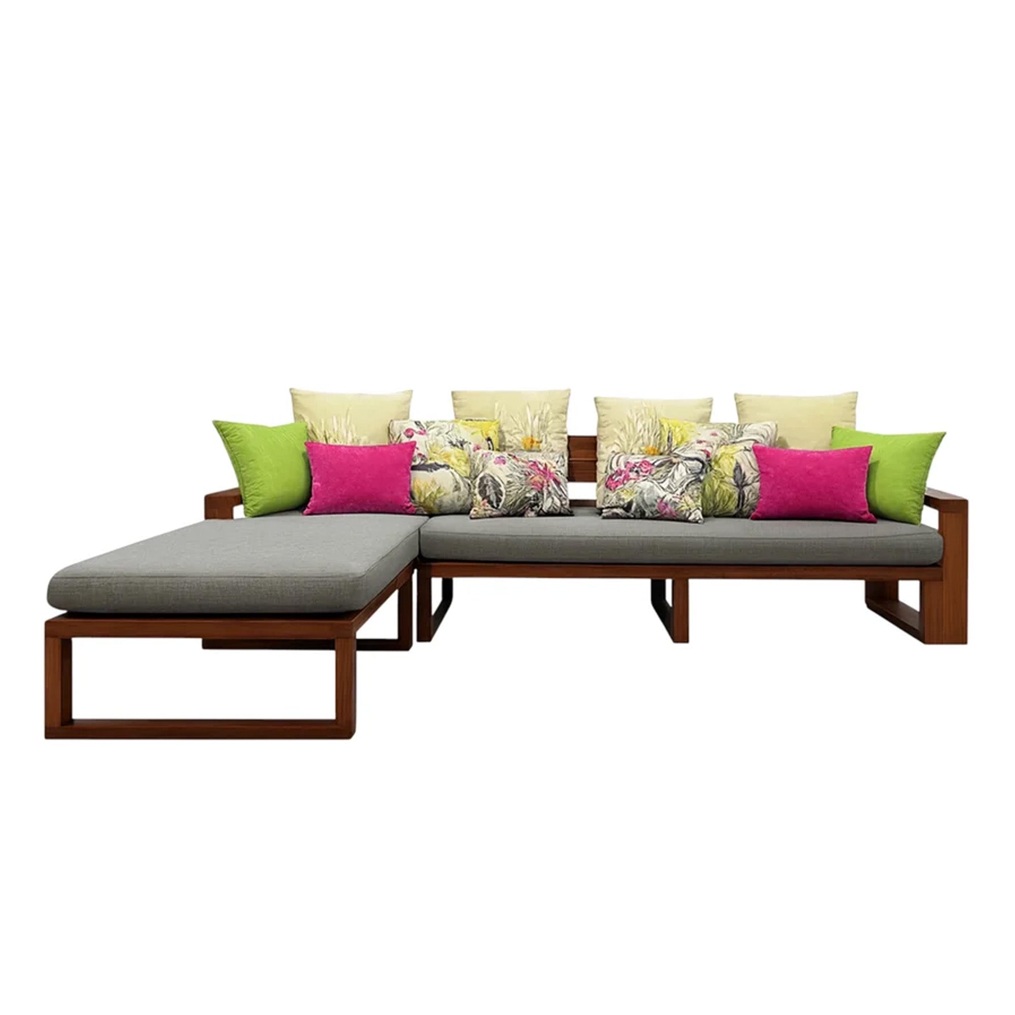 Fermo L Shape Sofa Pagoda Teak