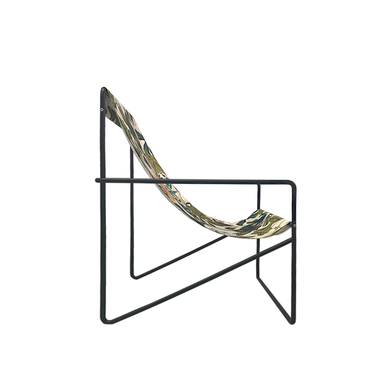 Coastal Designer Lounge Chair-Denim