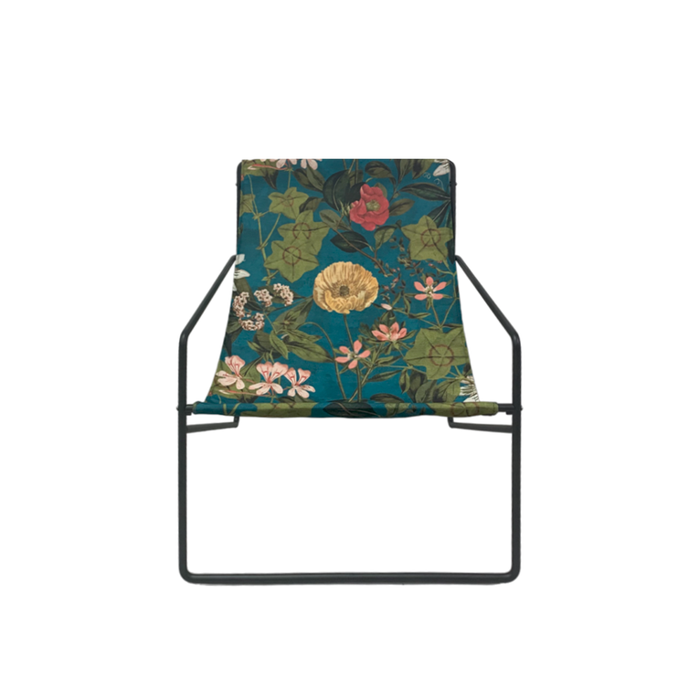 Coastal Designer Lounge Chair-Kingfisher