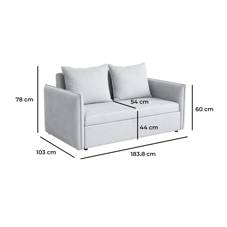 Lumi 2 Seater Sofa Bed Taobao