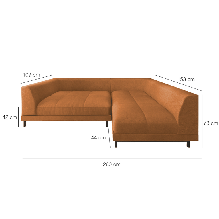 Hemlock Right Chaise Sofa