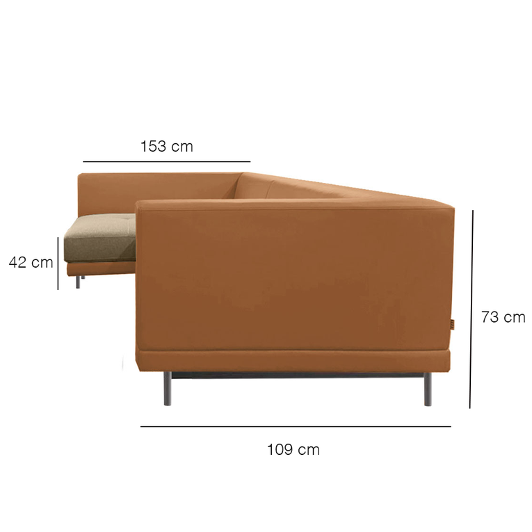 Hemlock Duo Left Chaise Sofa