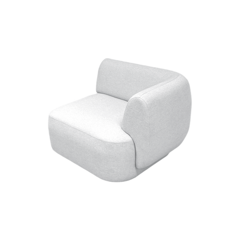Pebble Right-Arm Sectional Chair - EcoClean