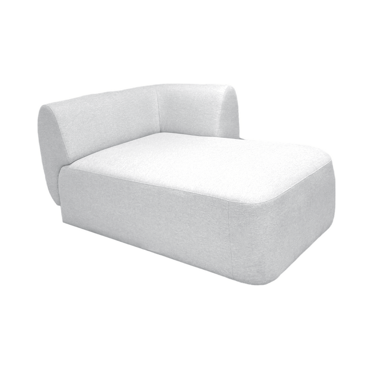 Pebble Right-Arm Chaise Sectional Chair - EcoClean