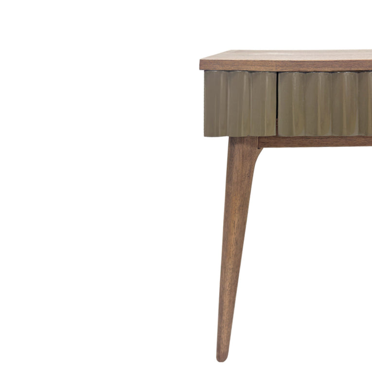 Philos Skirt Console Table - Ash Grey