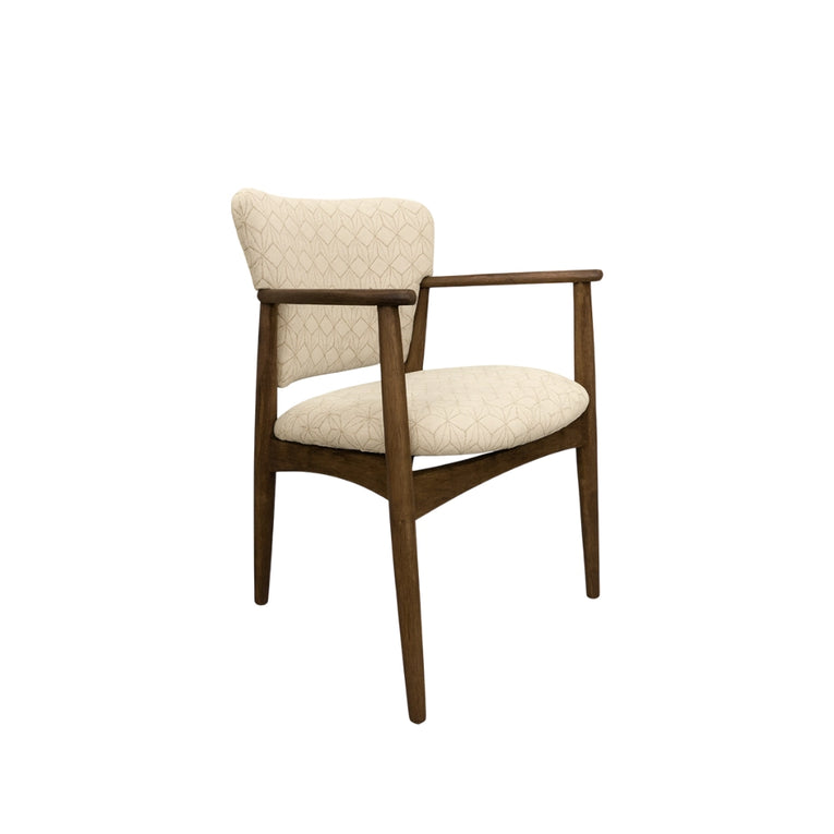 Philos Retro Dining Armchair Walnut