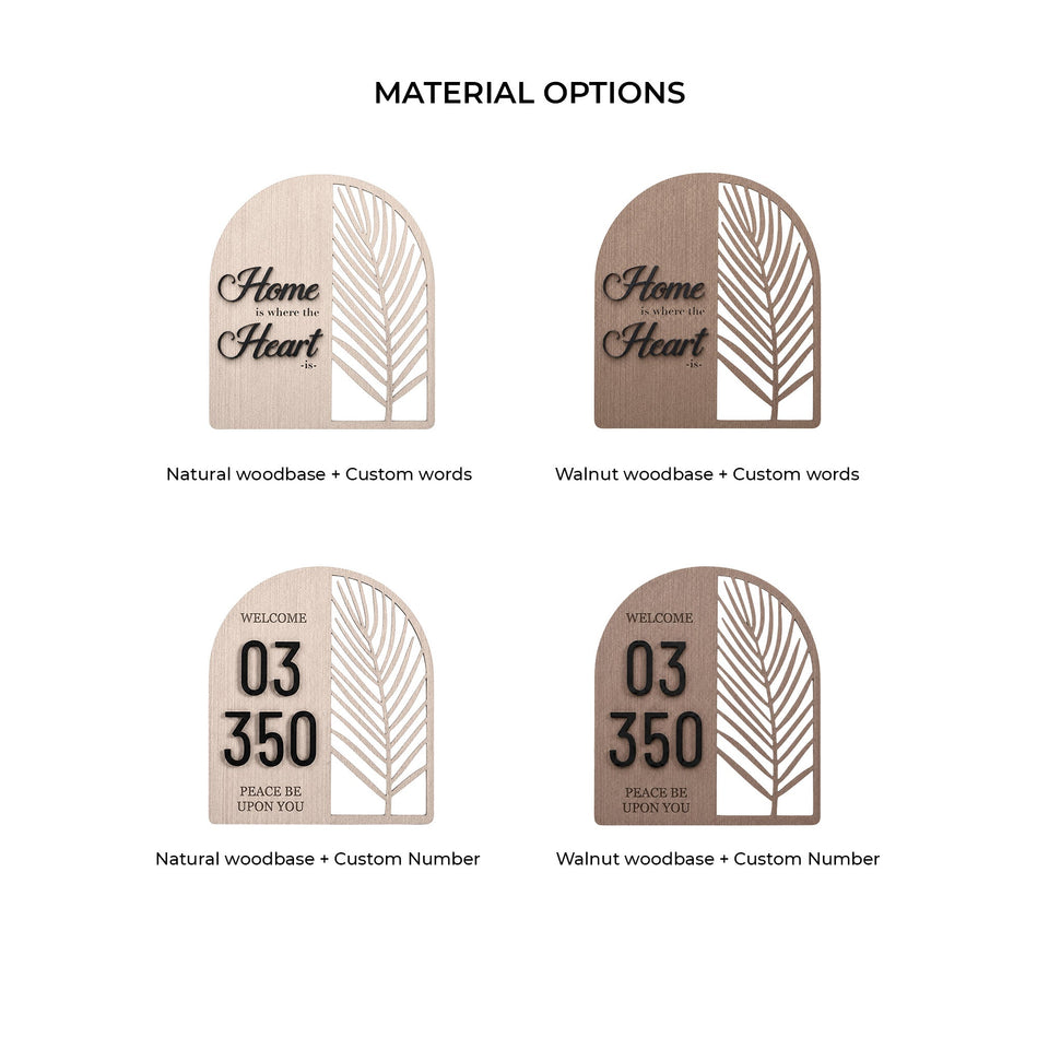 Modern Palm Leaf Unit Sign Zest Livings Quality Sofa Online