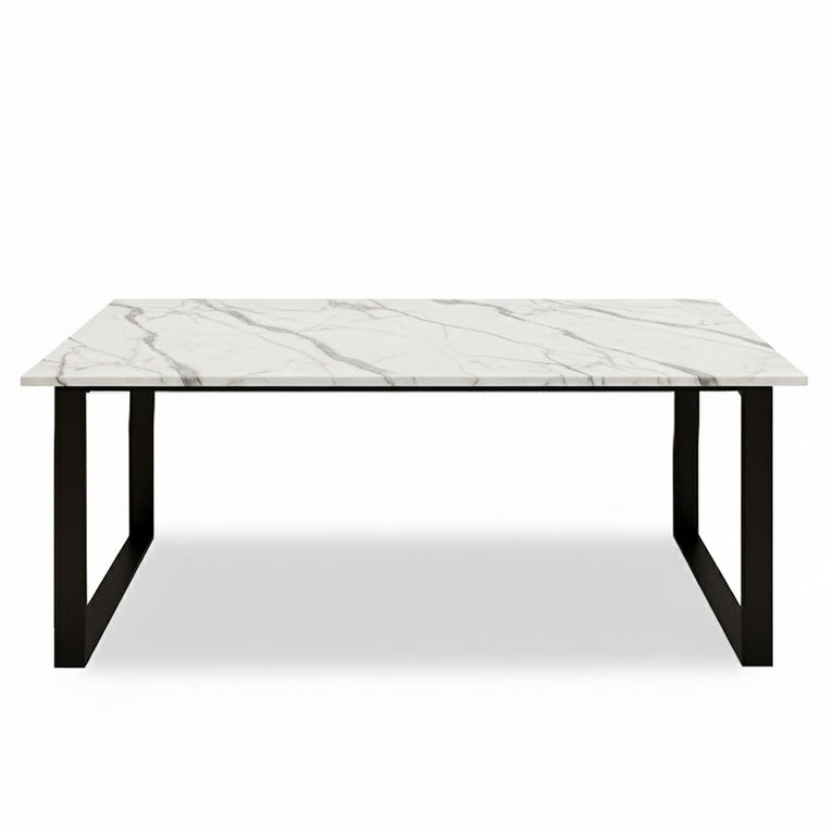 Trestle Marble Dining Table