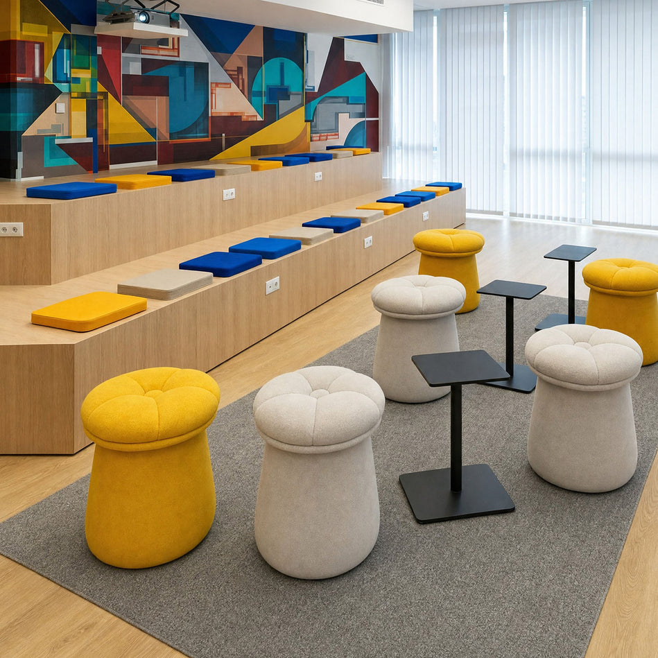 Ryana Ottoman Zest Livings