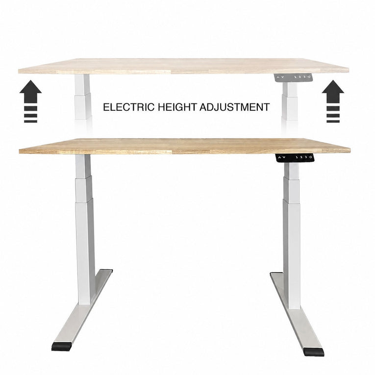 SMART Solid Wood Standing Desk - Duo Motor