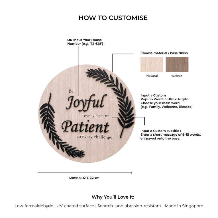 Season of Joy Decorative Sign Zest Livings Quality Sofa Online