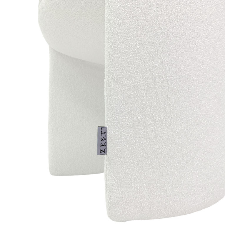Stacy Boucle Dressing Stool