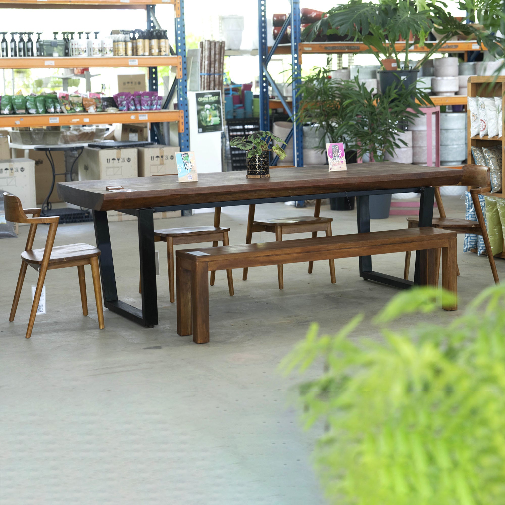 Fermo Suar Wood Dining Table - 2.4m