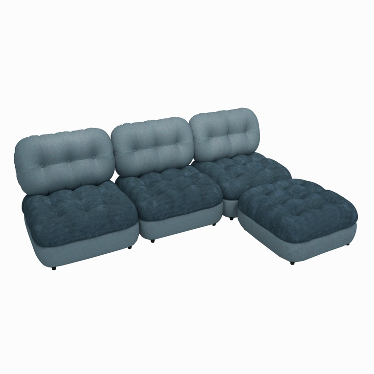 Marlow 3 Seater Modular Sofa With Ottoman