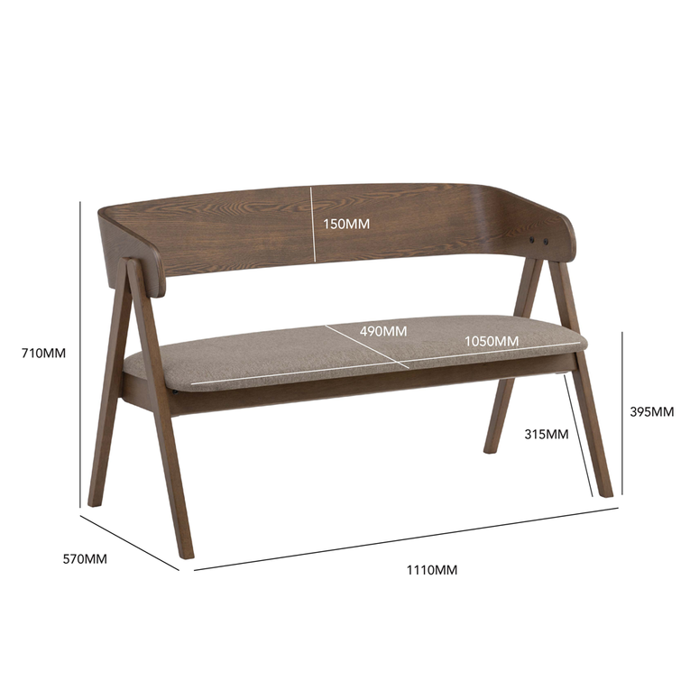 Cleo 2 Seater Lounge Chair