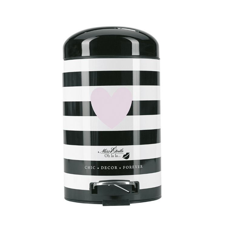 Ms Etoile - Rose Heart Pedal Bin
