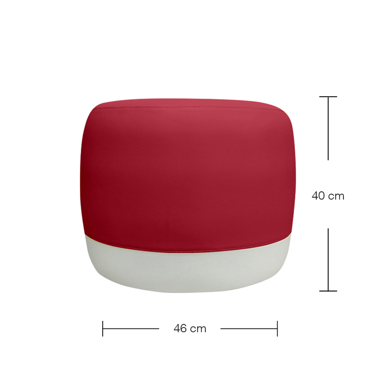Chrome Ottoman