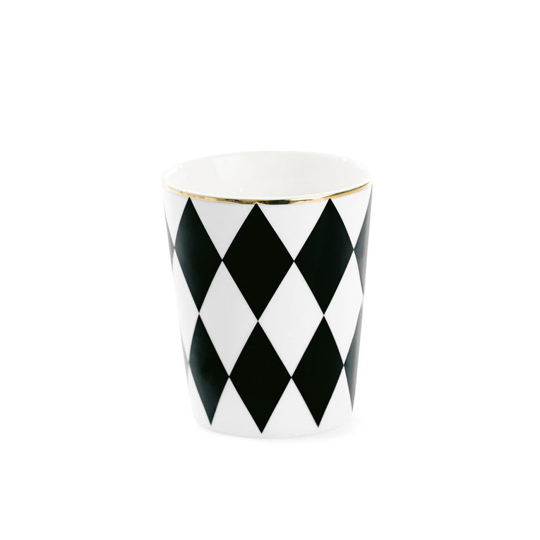 Ms Etoile - Ceramic Mug with Black Harlequin