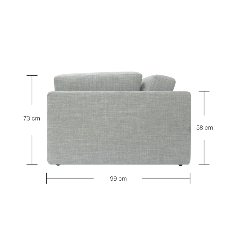 Dennis 3 Seater Modular Sofa - EcoClean