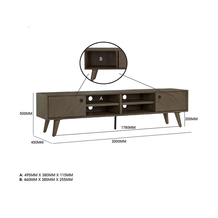 Rio TV cabinet-2.0m