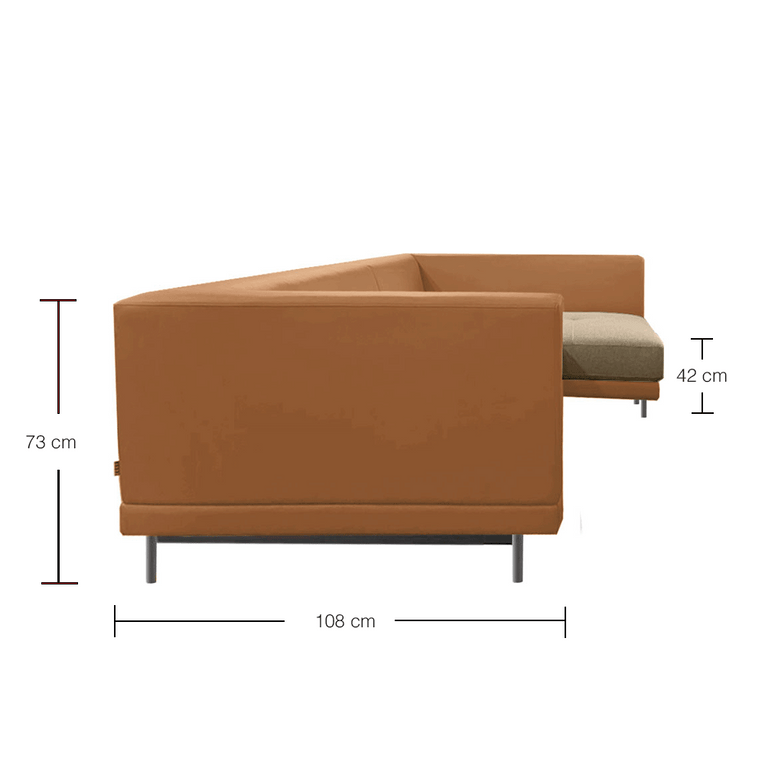Hemlock Duo Right Chaise Sofa