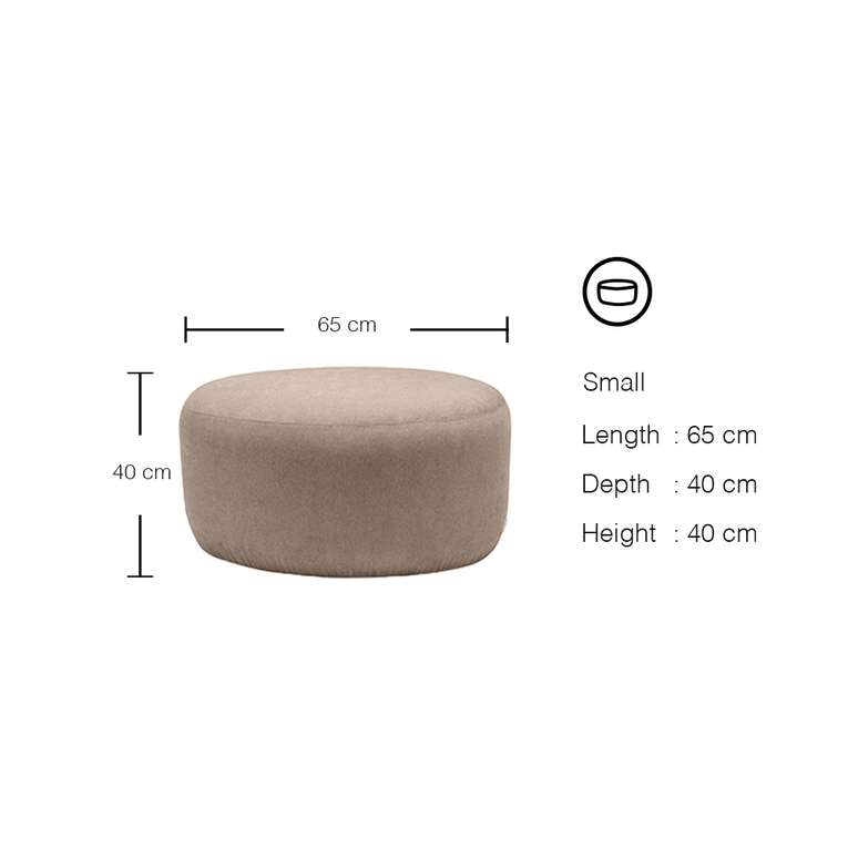 Pebble Ottoman