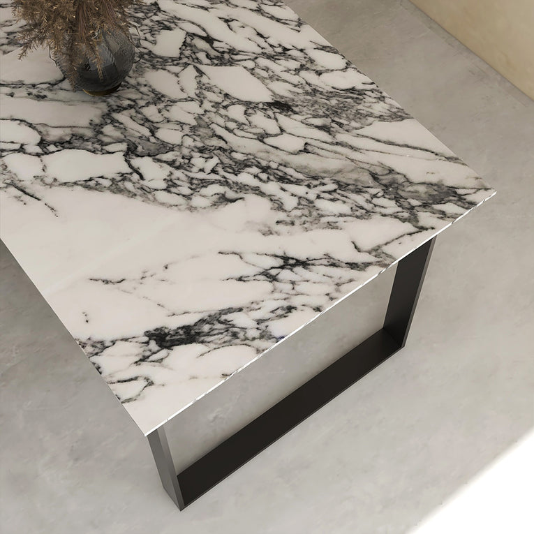 Trestle Marble Dining Table