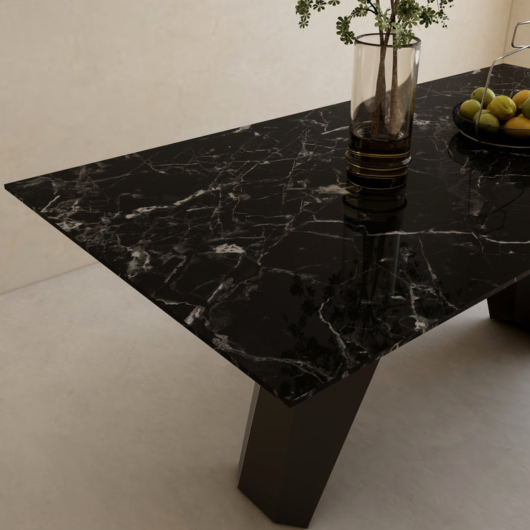 Wedge Marble Dining Table
